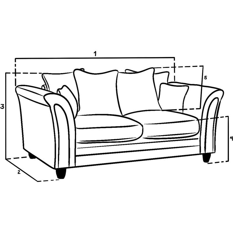 Bella Sofa Grey 2 Seater