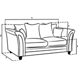 Bella Sofa Grey 2 Seater