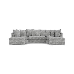Bishop Scatterback Sofa Platinum U Shape Corner