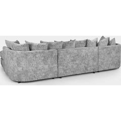 Bishop Scatterback Sofa Platinum U Shape Corner