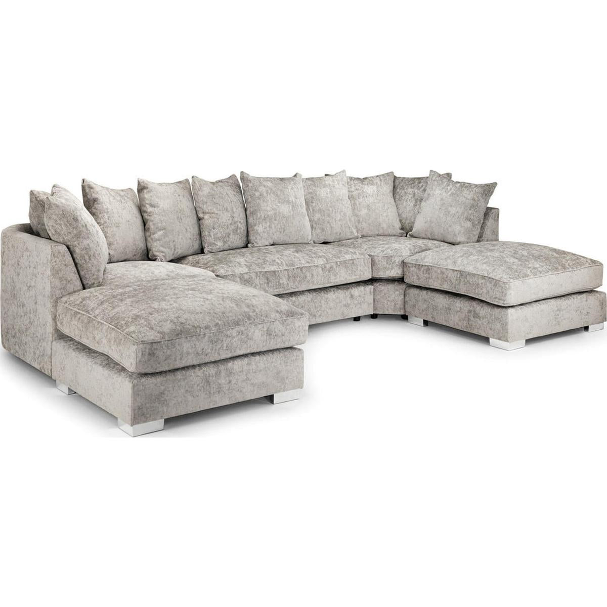 Bishop Truffle U Shape Corner Scatterback Sofa