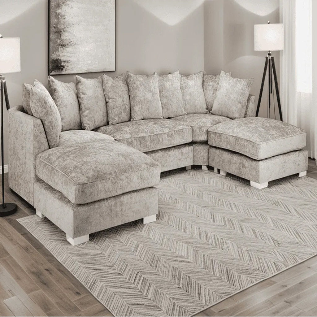 Bishop Scatterback Sofa Truffle U Shape Corner