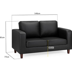 Box Sofa Fabric 2 Seater