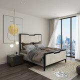 Milano Designer Metal Frame Upholstered Bed Frame