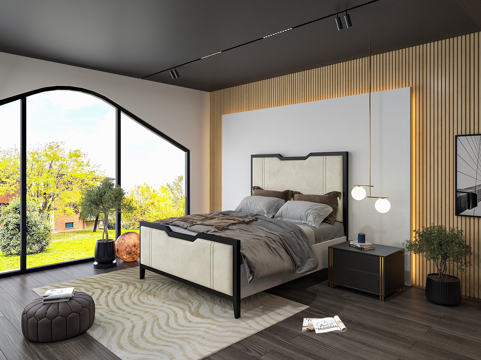 Carlo Metal Line Bed