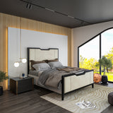 Milano Designer Metal Frame Upholstered Bed Frame