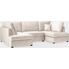 Carnaby Sofa Plush Beige U Shape Corner