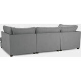 Carnaby Sofa Plush Grey U Shape Corner