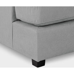 Carnaby Sofa Plush Grey U Shape Corner