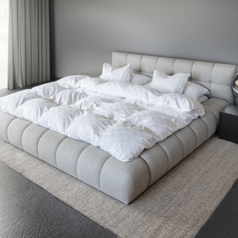 Ciara Boucle Upholstered Bed Frame