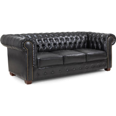 Chesterfield 3 Seater Sofa Black