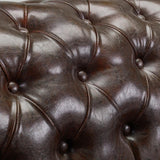 Chesterfield Sofa Antique 3 Seater Brown