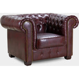 Chesterfield Sofa Oxblood Armchair Red