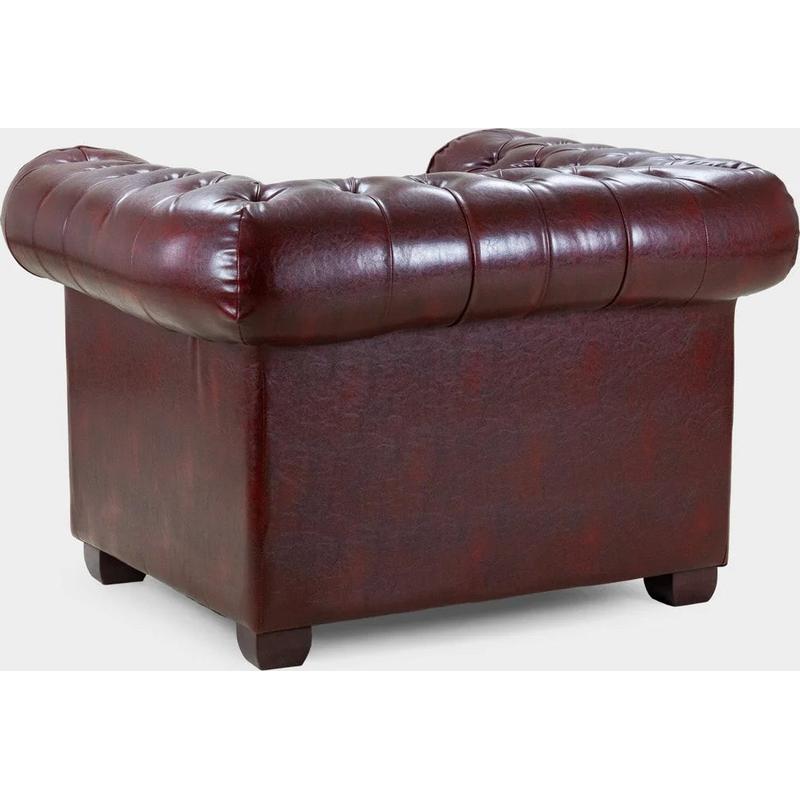 Chesterfield Sofa Oxblood Armchair Red