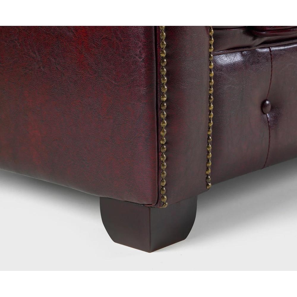 Chesterfield Sofa Oxblood Armchair Red