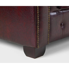 Chesterfield Sofa Oxblood Red 2 Seater