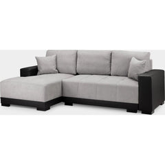 Cimiano Sofa Bed Black/Grey Left Hand Facing Corner
