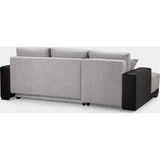 Cimiano Sofa Bed Black/Grey Left Hand Facing Corner