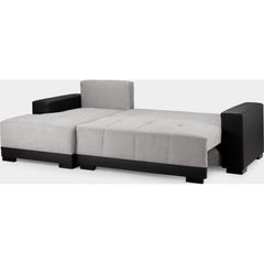 Cimiano Sofa Bed Black/Grey Left Hand Facing Corner