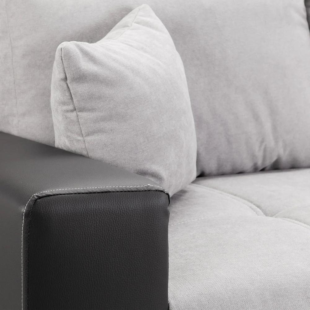 Cimiano Sofa Bed Black/Grey Right Hand Facing Corner