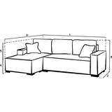 Cimiano Sofa Bed Grey Left Hand Facing Corner
