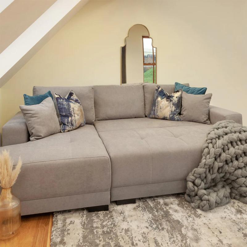 Cimiano Sofa Bed Grey Left Hand Facing Corner