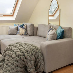 Cimiano Sofa Bed Grey Left Hand Facing Corner