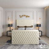 Capella Upholstered Soft Velvet TV Bed Frame