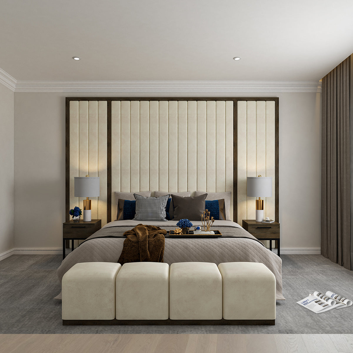 Liberty II Tropez Line Wallboard Bed