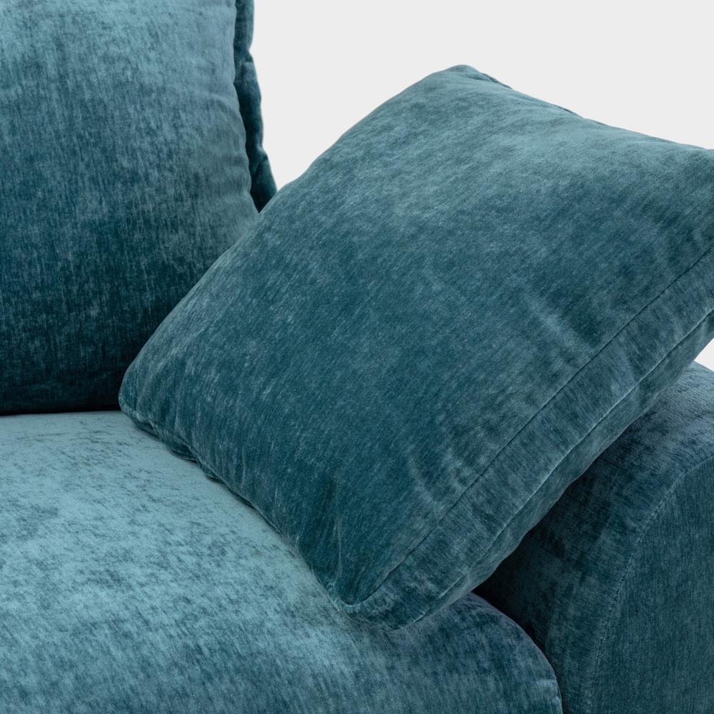 Colbee Teal Large Corner Sofa