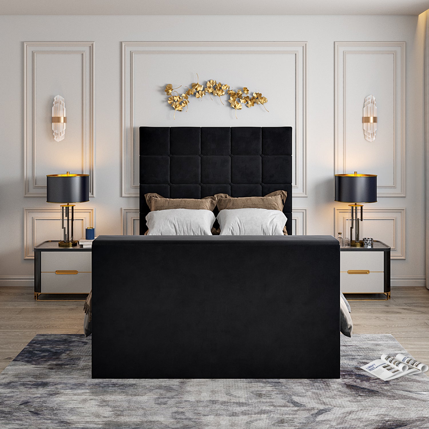 Luther Upholstered TV Bed Frame