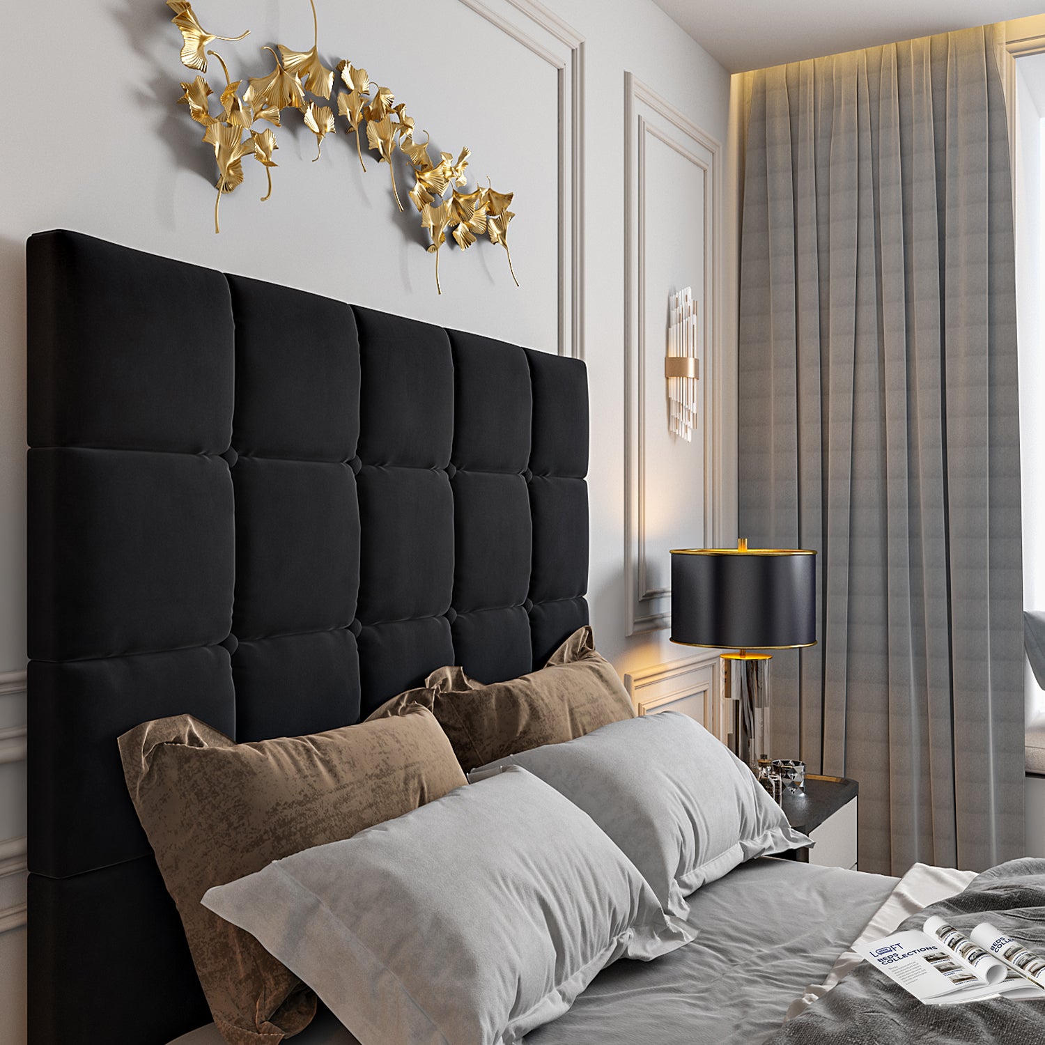Luther Upholstered TV Bed Frame
