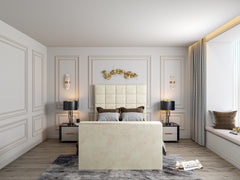 Cubica Upholstered TV Bed Frame