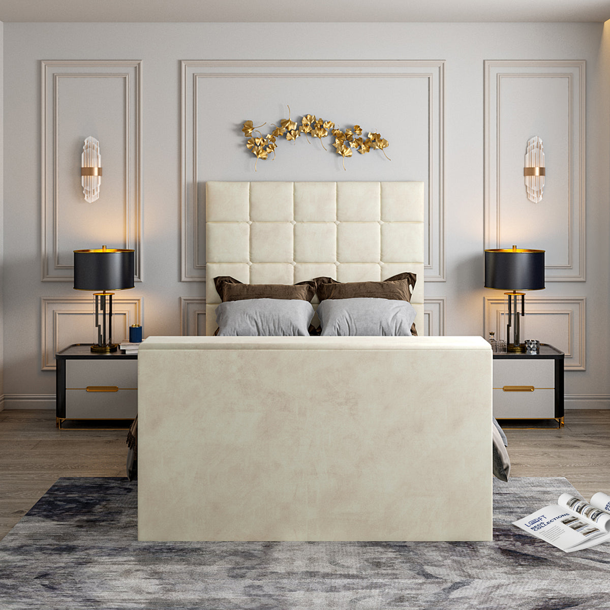 Luther Upholstered TV Bed Frame