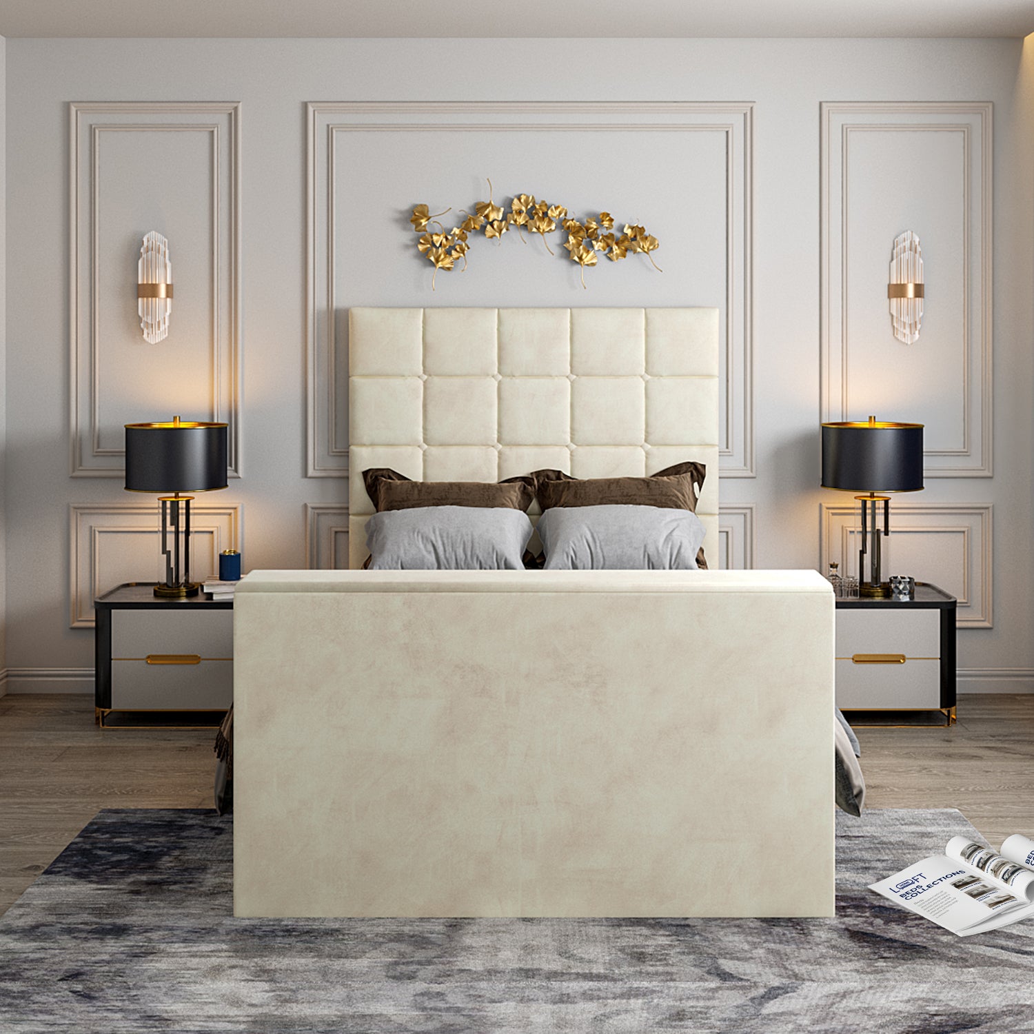 Luther Upholstered TV Bed Frame