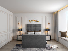 Cubica Upholstered TV Bed Frame