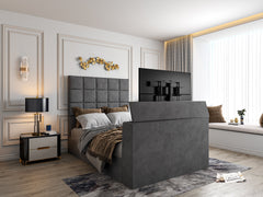 Cubica Upholstered TV Bed Frame