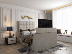 Cubica Upholstered TV Bed Frame