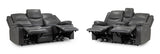 Harald Electric Recliner Sofa 3+2 Seater In Grey
