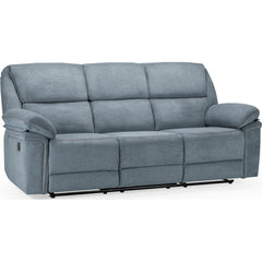 Elio Recliner Fabric 3 Seater Sofa - Grey