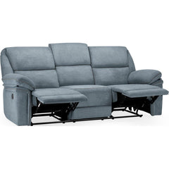 Elio Recliner Fabric 3 Seater Sofa - Grey