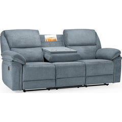 Elio Recliner Fabric 3 Seater Sofa - Grey