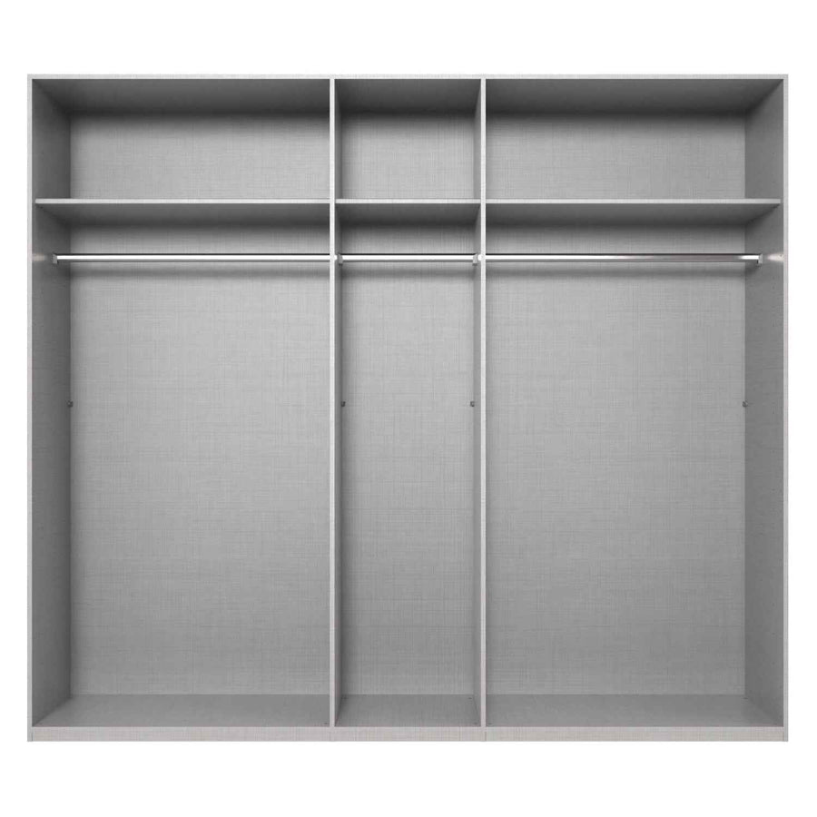 Amberley Graphite 250cm Sliding Door Wardrobe with Mirror