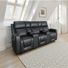 Florence Cinema 3 Seater Sofa - Black