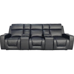 Florence Cinema 3 Seater Sofa - Black