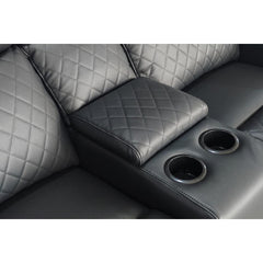 Florence Cinema 3 Seater Sofa - Black