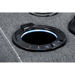 Galaxy Tech Recliner Fabric 2 Seater - Grey