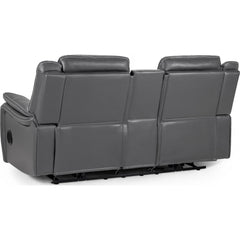 Galaxy Tech Recliner Leather 2 Seater Sofa