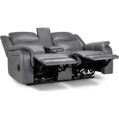 Galaxy Tech Recliner Leather 2 Seater Sofa