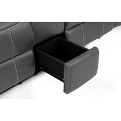 Galaxy Tech Recliner Leather 2 Seater Sofa